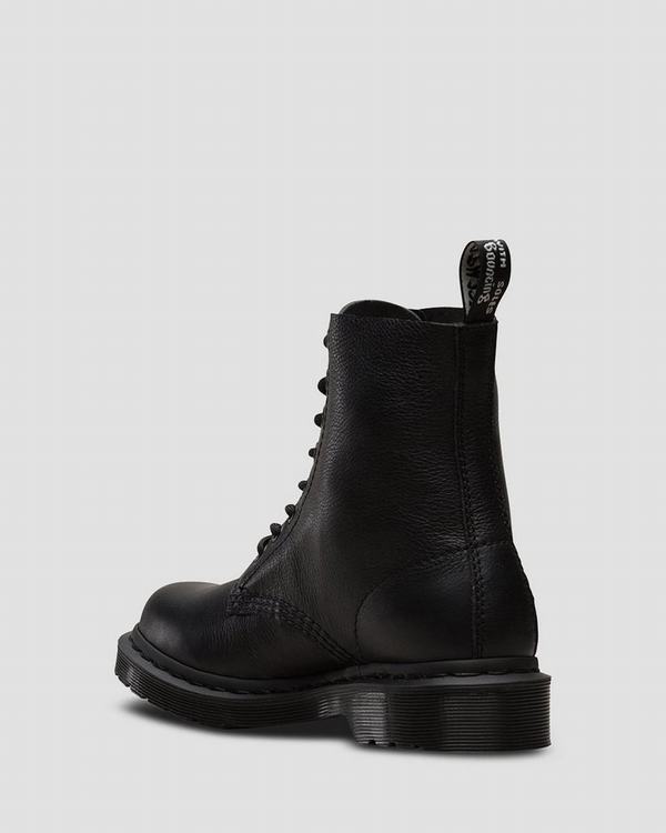 Dr Martens Dámské Kotníkové Boty Mono 1460 Pascal Virginia Černé, CZ-726853